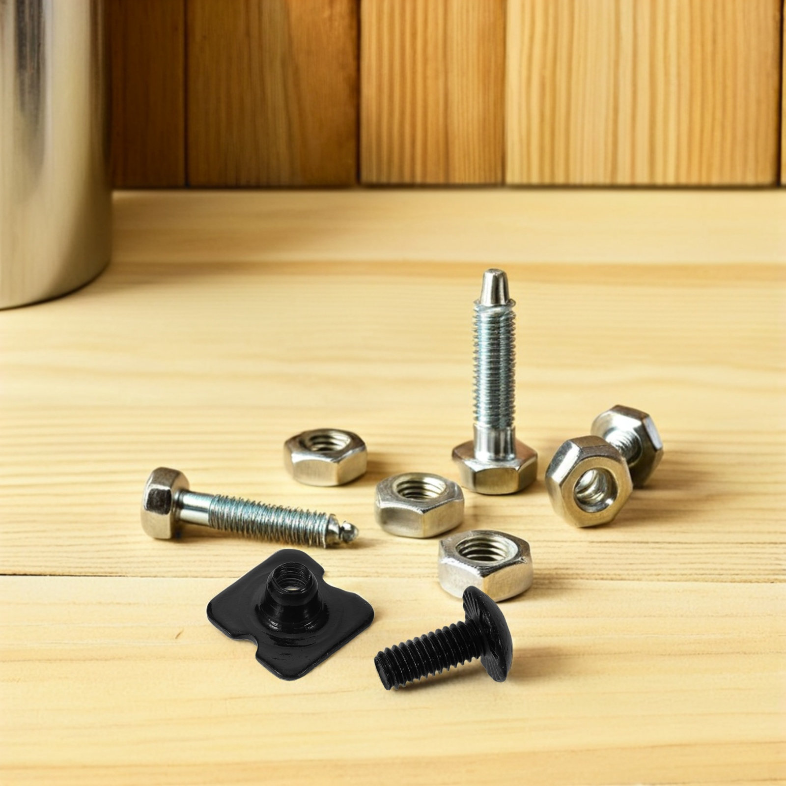 Woodworking Kits For Adults - 1 set zwarte stalen schroeven voor