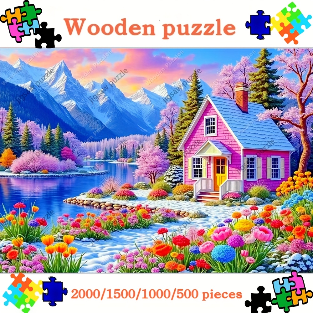 Woodworking Game - 2000/1500/1000/500 stuks houten puzzel voor volwassenen