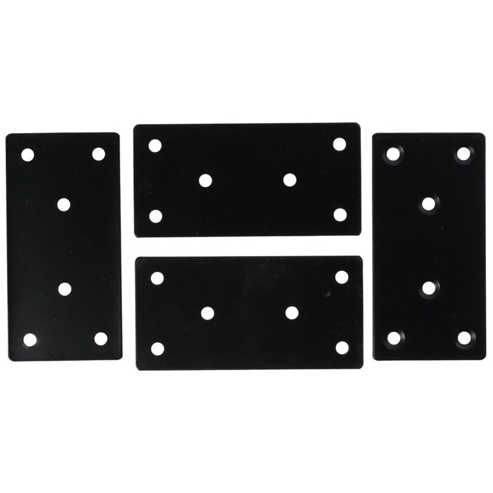 Woodworking X Brace - 4 Stuks 3.94X1.97 Inch Zwarte Platte