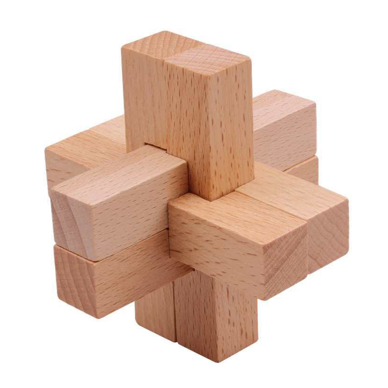 Woodworking Kids Toys - Houten Luban-puzzel voor volwassenen Kinderen Ontgrendelen