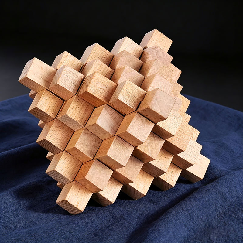Woodworking Kids Toys - Moeilijke LuBan Lock Ananasvormige Houten Breinbrekers