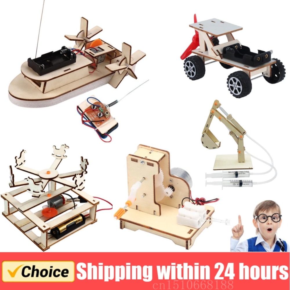 Woodworking Kids Toys - Diy Boat Model Science Speelgoed Kids