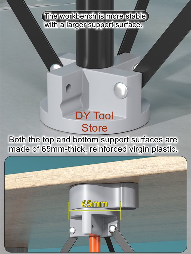 Workbench Woodworking - Werkbank met spinnenpootconstructie, verstelbare werkbank voor