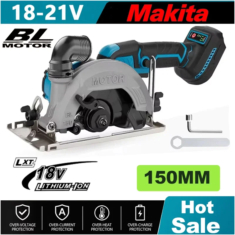 Woodworking Manufacturing - Makita 150mm Borstelloze Draadloze Cirkelzaag, Verstelbare