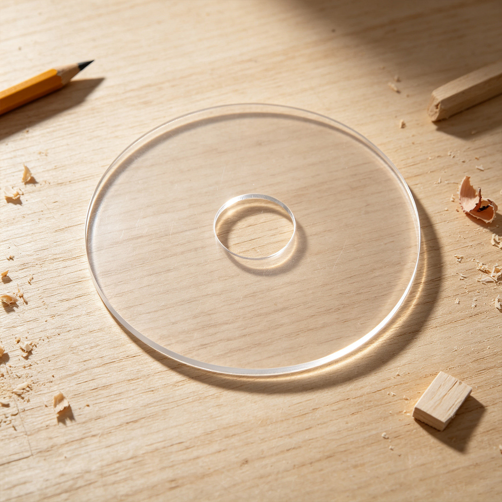 Woodworking Templates - Transparante acryl sjabloon voor houtbewerking, rechthoekige