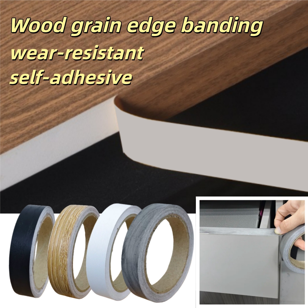 Woodworking Plan - 1 stuk 10mX1/1.5/2cm Houtnerf PVC Kantbandtape,
