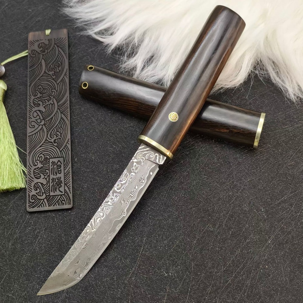 Woodworking Japan - Hoge hardheid VG10 Damascus Tanto Blade