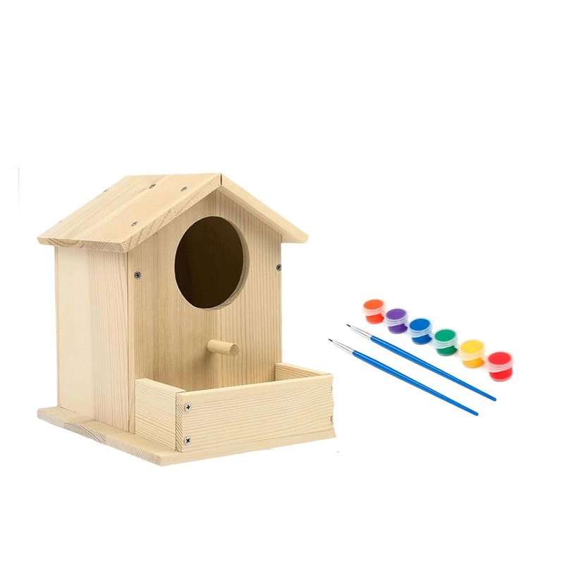 Woodworking Kits For Adults - A76I-Vogelhuissets voor volwassenen, houten doe-het-zelf-vogelhuisset, buitenbewerking