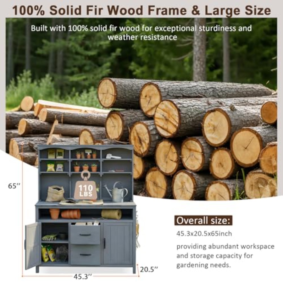 Buitenwerkbank met opbergruimt - Workbench Woodworking recensie en prijs