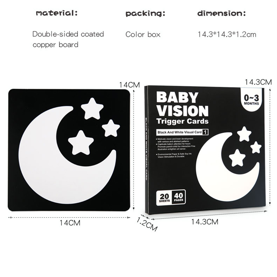 Baby Visuele Stimulatiekaarten - Woodworking Kids Toys recensie en prijs