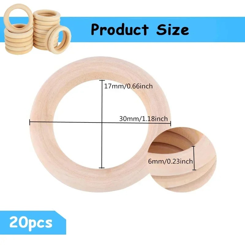 20 stuks 30mm onbewerkte gladd - Woodworking Joint Types recensie en prijs