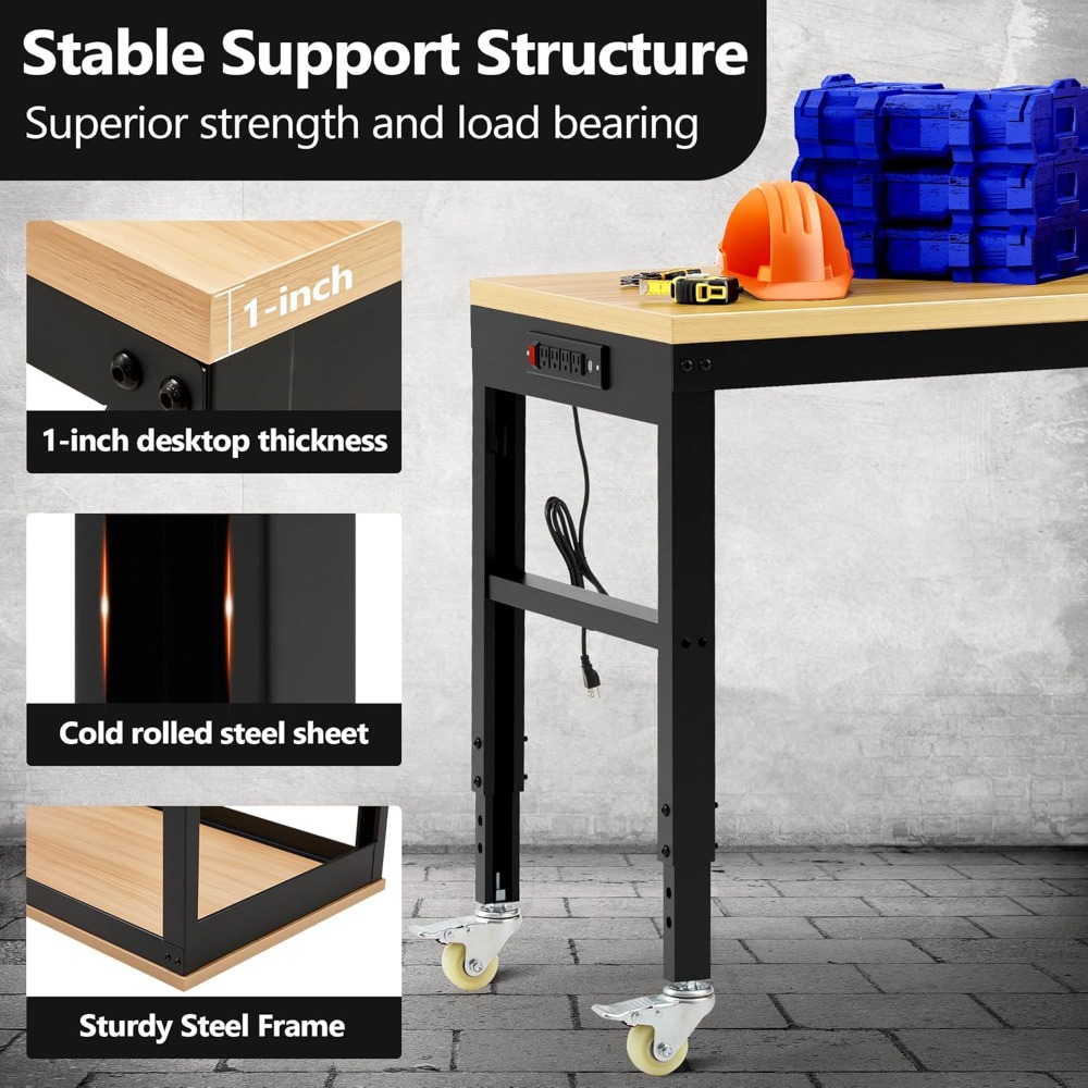 Verstelbare werkbank, robuuste - Woodworking Garage recensie en prijs