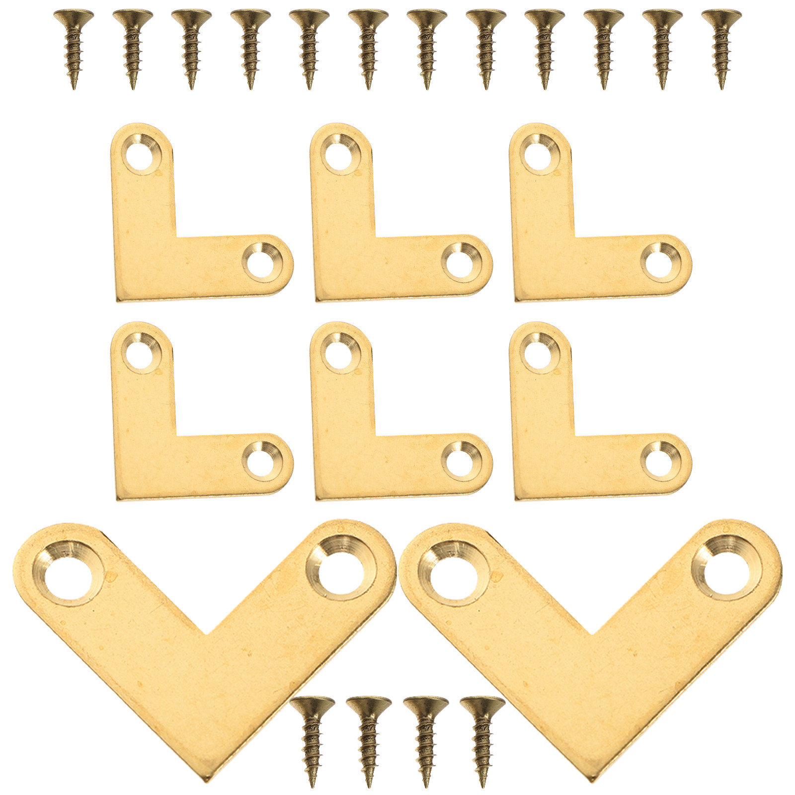 8 stuks koperen metalen L-beug - Woodworking X Brace recensie en prijs