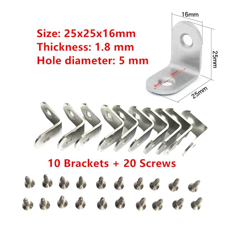 10 x Stalen L-beugel Hoekbeuge - Woodworking X Brace recensie en prijs