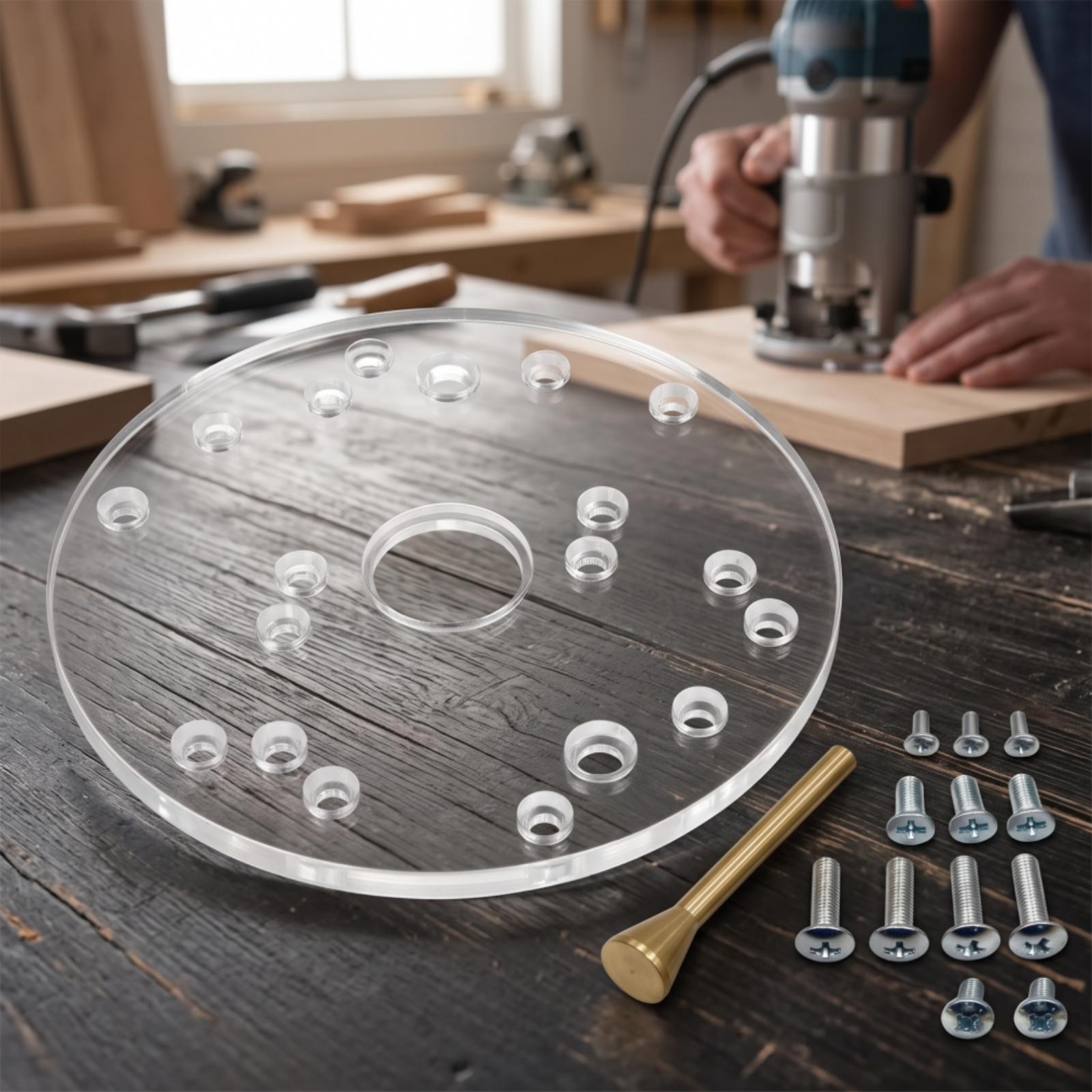 Acryl routerbasisplaat met gel - Woodworking Templates recensie en prijs