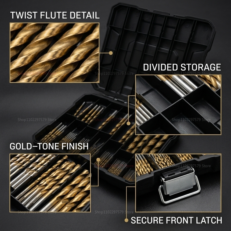 99-delige titanium boorset 1,5 - Woodworking Garage recensie en prijs