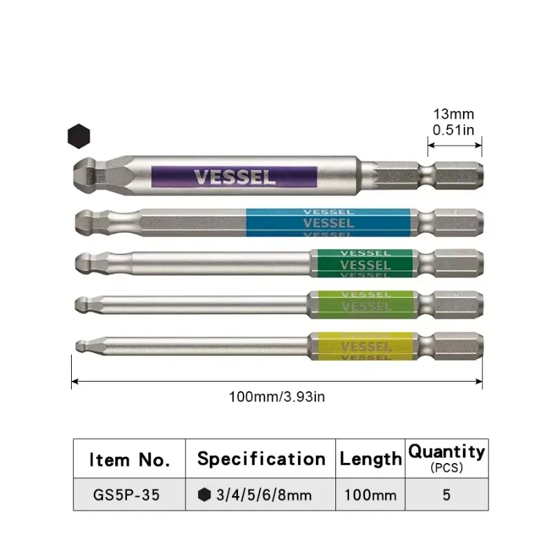 VESSEL JIS GSBP-serie bitset ( - Woodworking Japan recensie en prijs