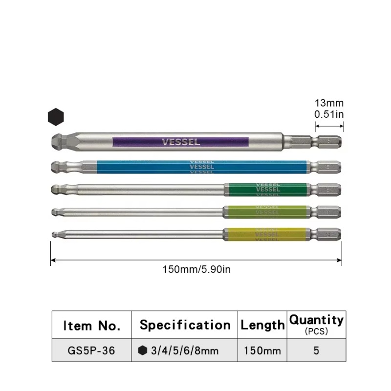 VESSEL JIS GSBP-serie bitset ( - Woodworking Japan recensie en prijs
