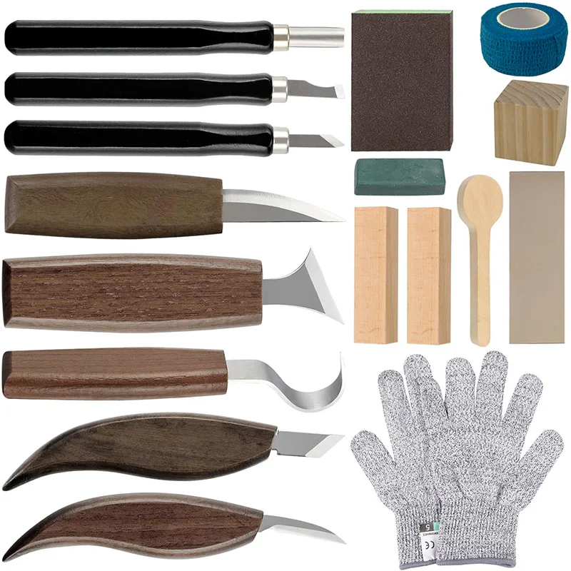 Houtsnijwerkset 17-delig Houts - Woodworking Kits For Adults recensie en prijs