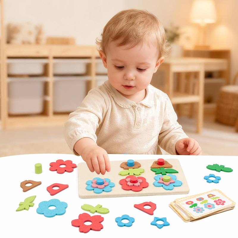 Veelzijdig bloemenpuzzelbord g - Woodworking Game recensie en prijs