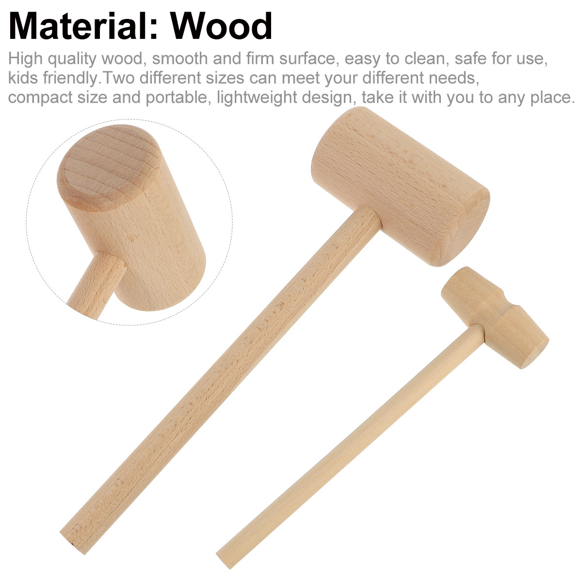 Set van 12 houten hamerhandvat - Woodworking Kitchen Projects recensie en prijs