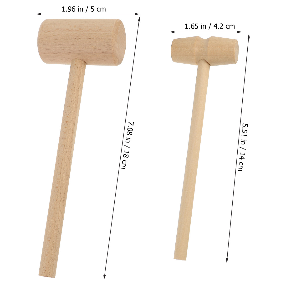 Set van 12 houten hamerhandvat - Woodworking Kitchen Projects recensie en prijs