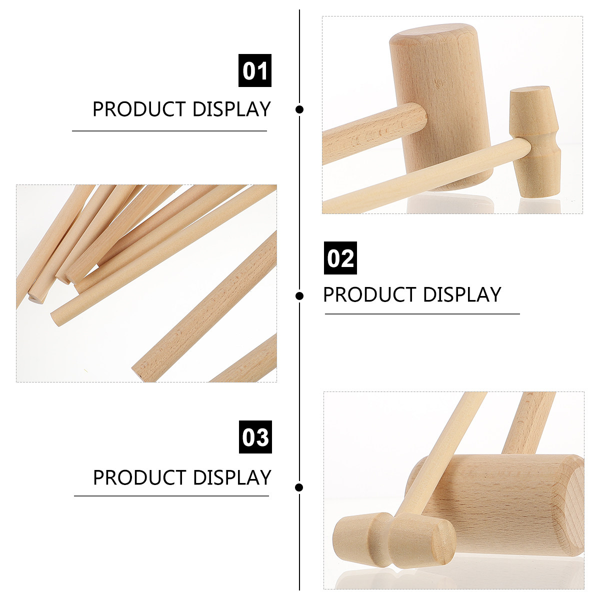 Set van 12 houten hamerhandvat - Woodworking Kitchen Projects recensie en prijs