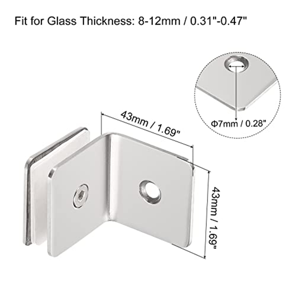Roestvrij staal 90 °   Glazen  - Woodworking Joint Types recensie en prijs