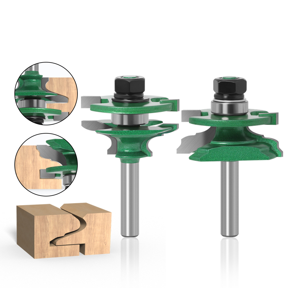 2-delige houtframe-freesbitset - Woodworking Joints recensie en prijs