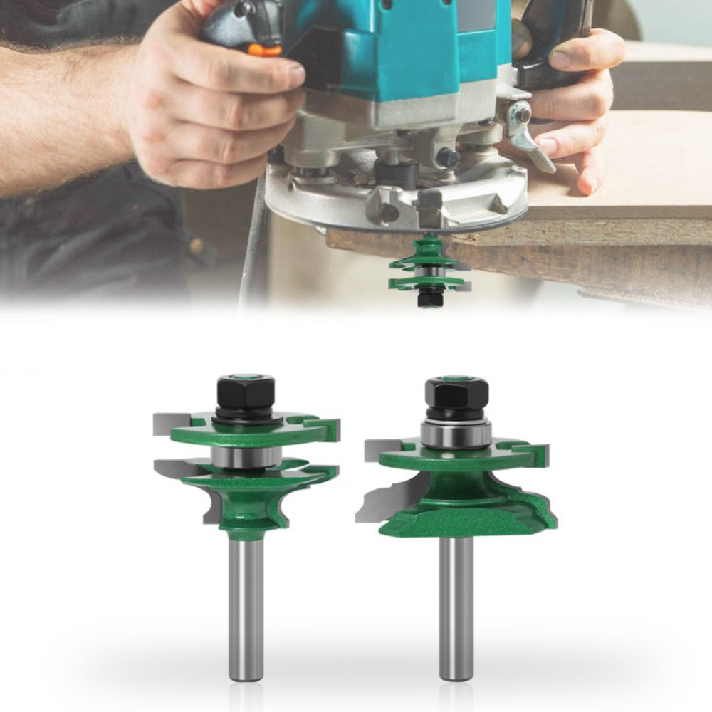 2-delige houtframe-freesbitset - Woodworking Joints recensie en prijs
