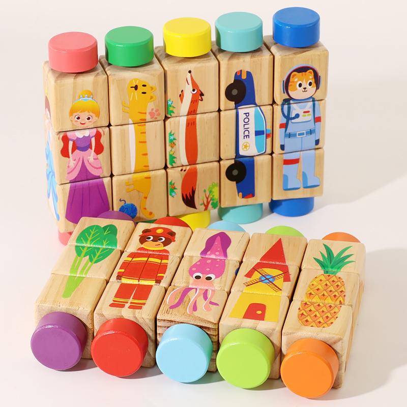 1 stks Baby Houten Roterende D - Woodworking Kids Toys recensie en prijs