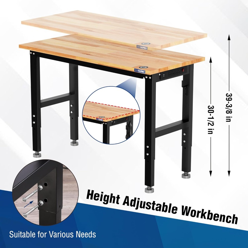 Garagewerkbank, 48X22 verstelb - Woodworking Garage recensie en prijs