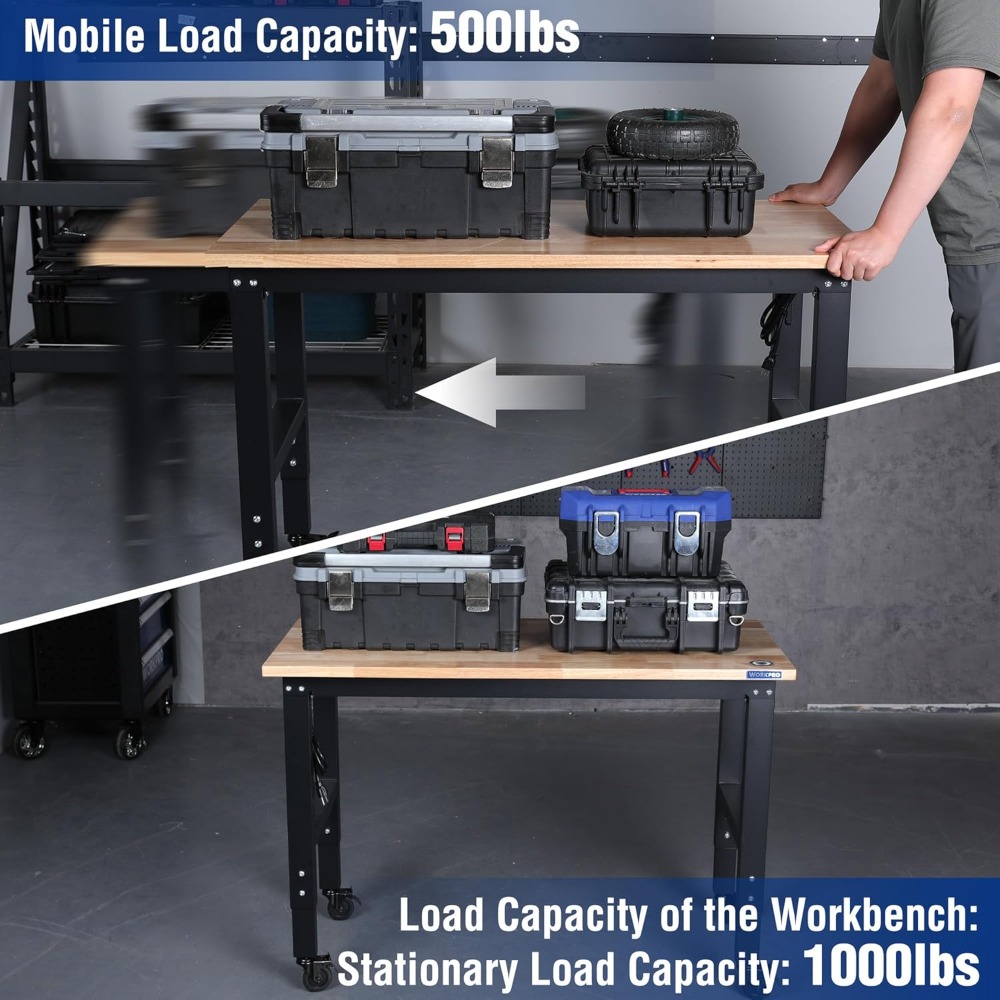 Garagewerkbank, 48X22 verstelb - Woodworking Garage recensie en prijs