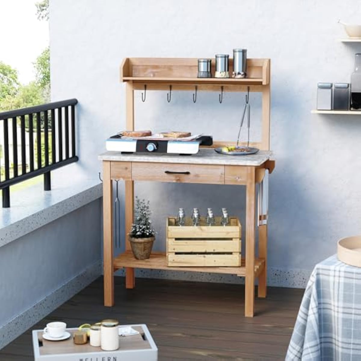 Buitenwerkbank voor het plante - Workbench Woodworking recensie en prijs