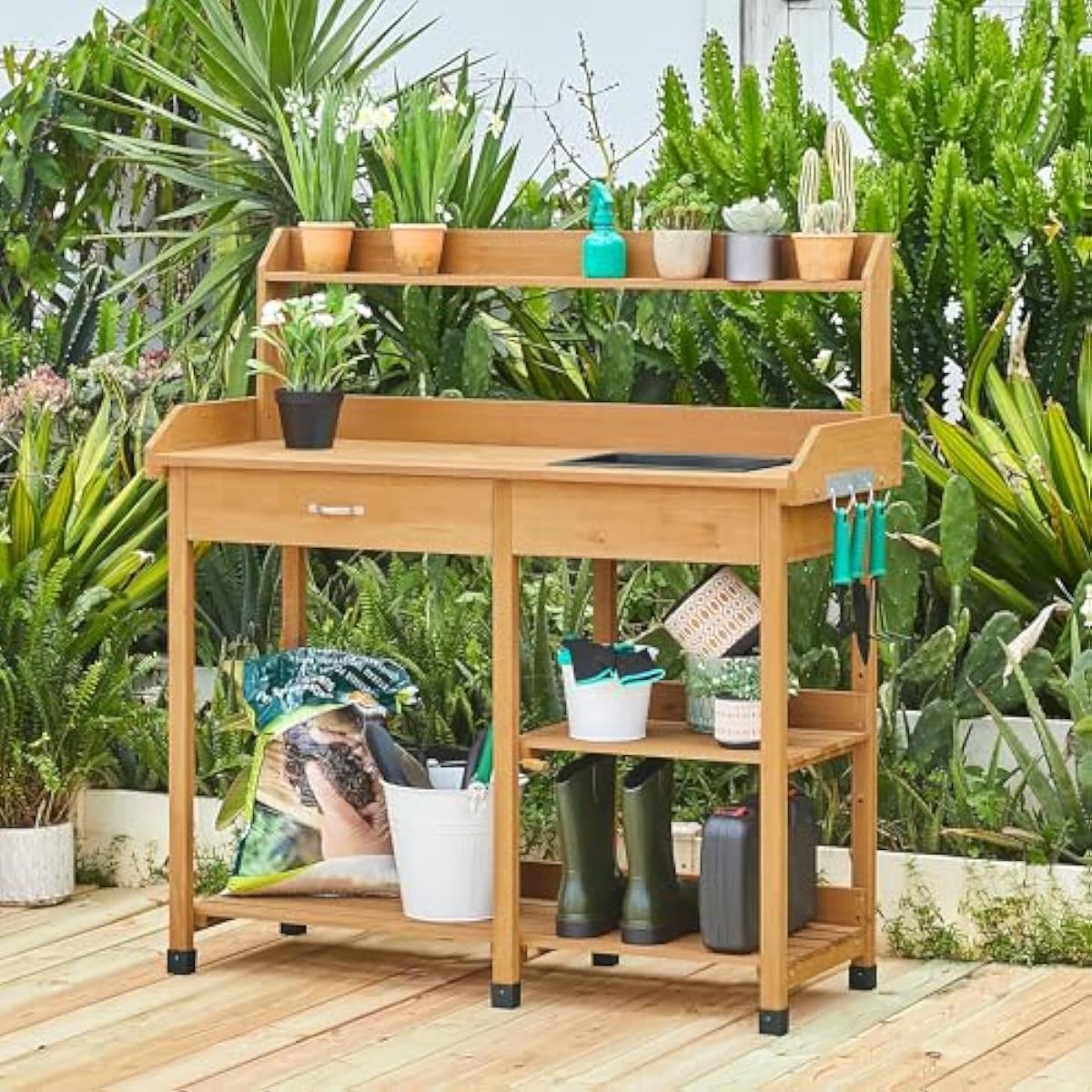 Buitenwerkbank met afneembare  - Workbench Woodworking recensie en prijs