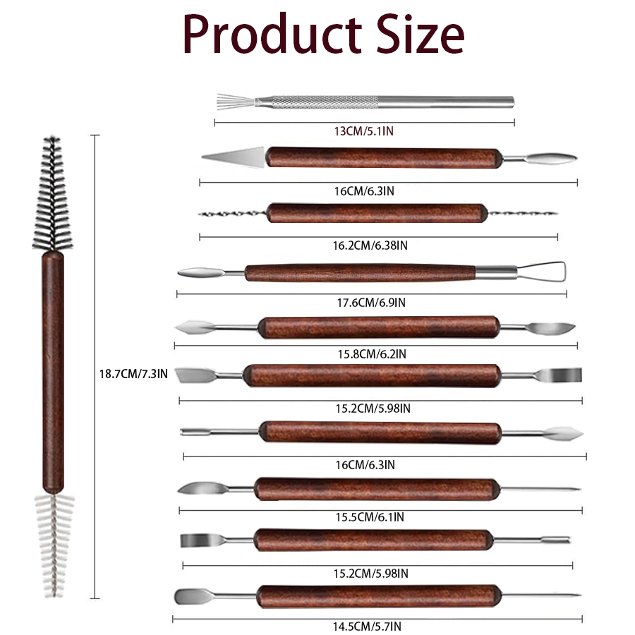 25/40 stuks aardewerk en klei  - Wood Chisel Set recensie en prijs