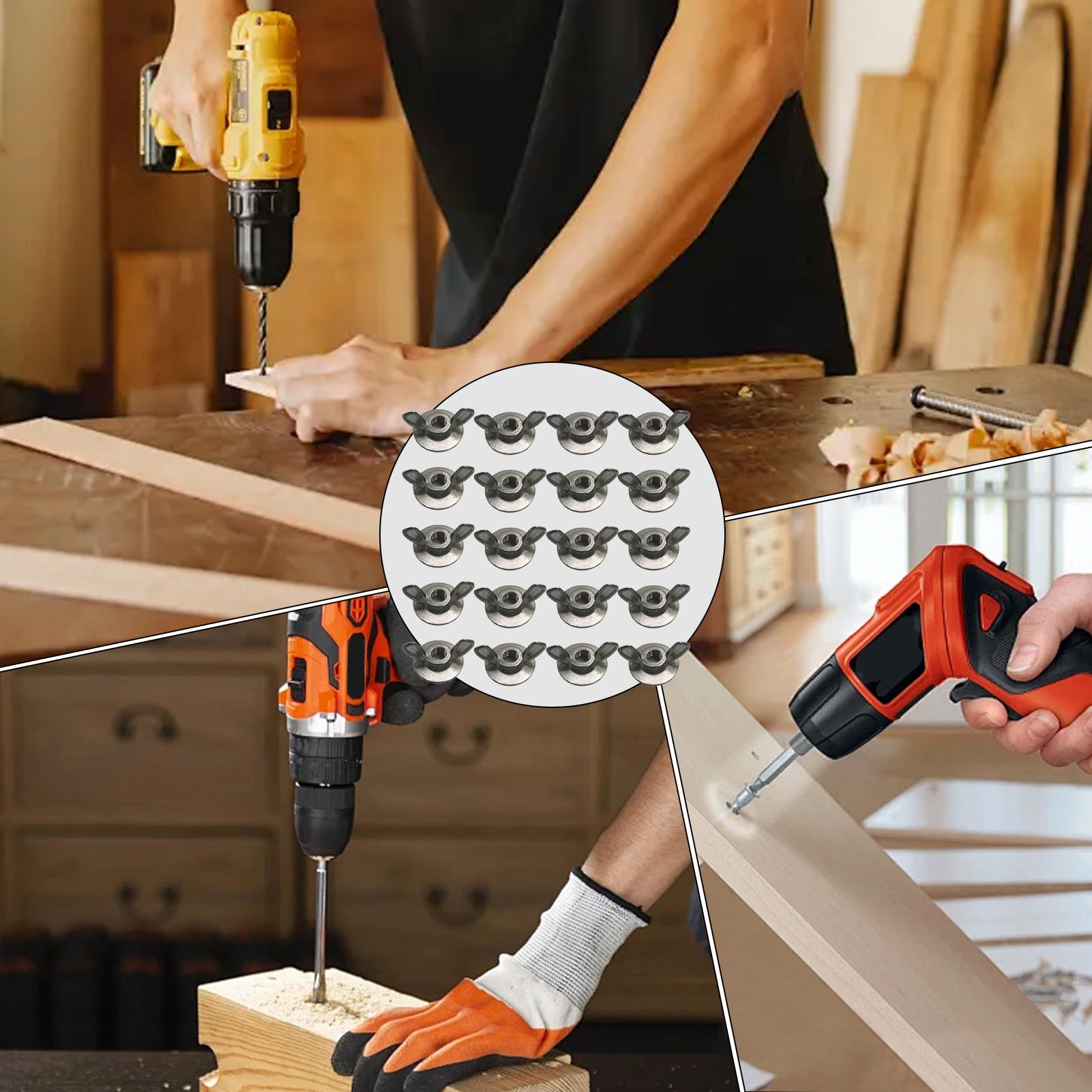 Vleugelmoerset 1/4-inch staal  - Woodworking Kits For Adults recensie en prijs
