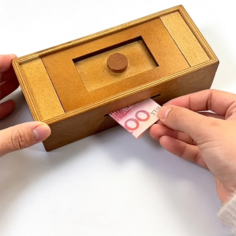 Houten puzzeldoos met geheim v - Woodworking Game recensie en prijs
